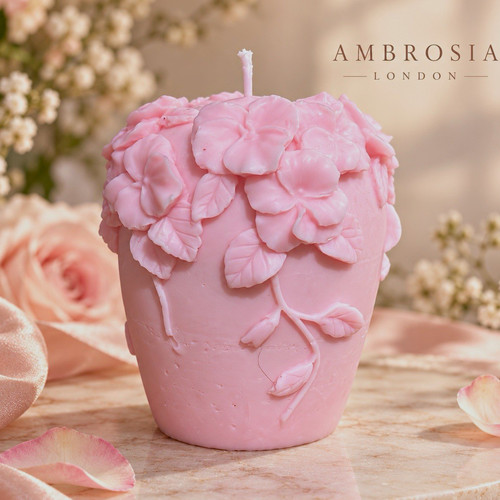 Handmade floral wax ornament - handmade,