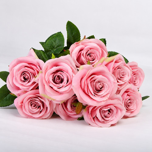 Heads silk rose artificial - heads,