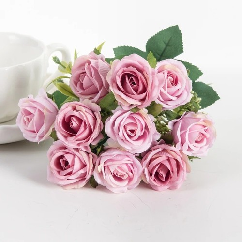 Heads silk rose artificial - 10,
