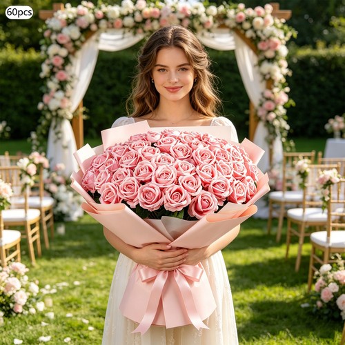 60pcs artificial roses - artificial,