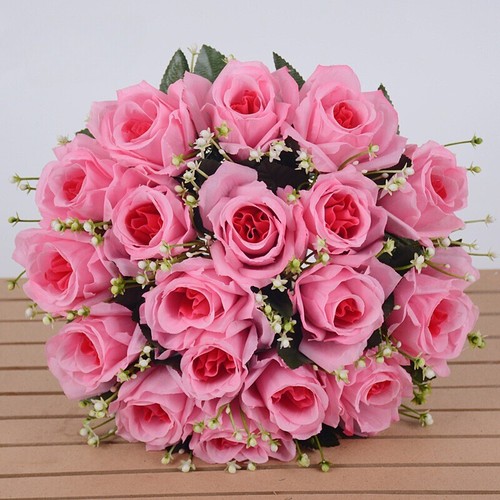 Heads silk rose artificial - heads,