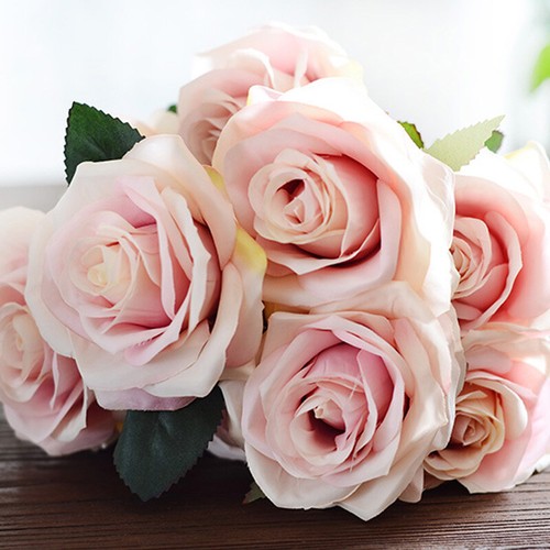 Heads silk rose - 10, artificial