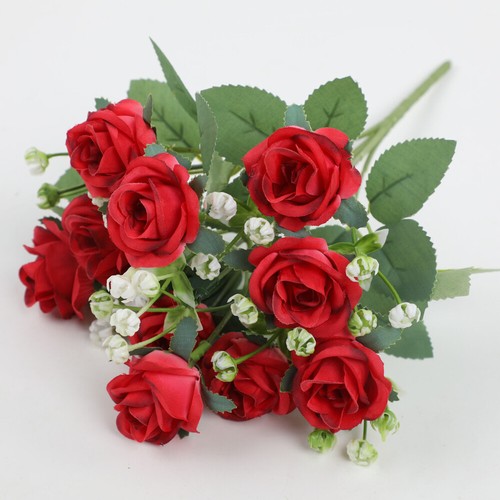 Heads artificial rose faux - heads,