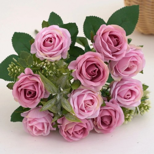 Heads silk rose artificial - heads,