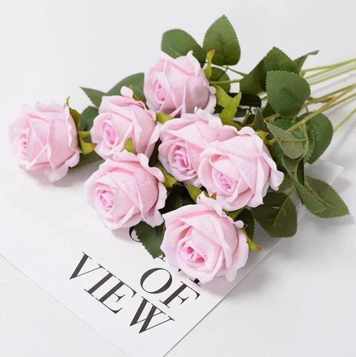 12x artificial single rose bud - artificial,