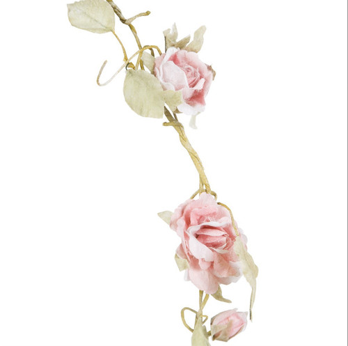 Pink rose garland wedding - pink,