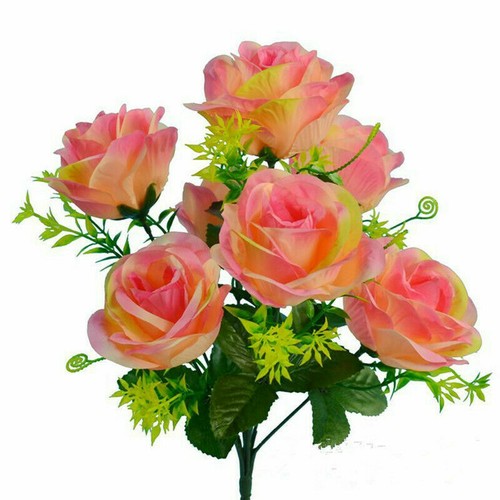 Big heads silk - 10, rose
