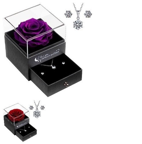 Preserved rose with sterling - preserved,
