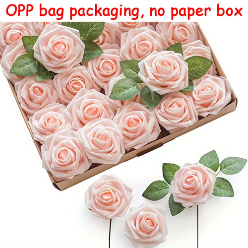 25pcs artificial rose flowers - 25pcs,