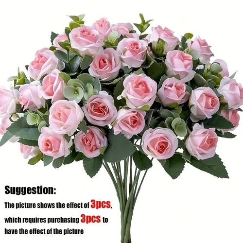Heads silk rose artificial - heads,