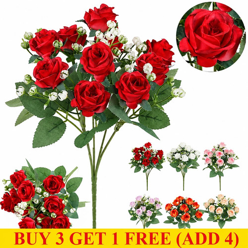 Heads artificial rose - heads, faux