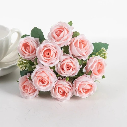 Heads silk rose artificial - heads,