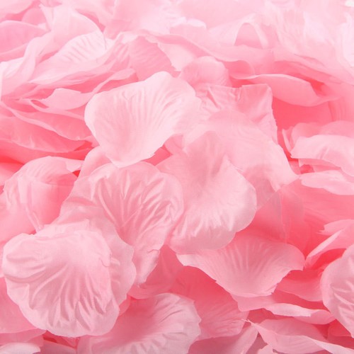 Silk rose petals flower table - petals,