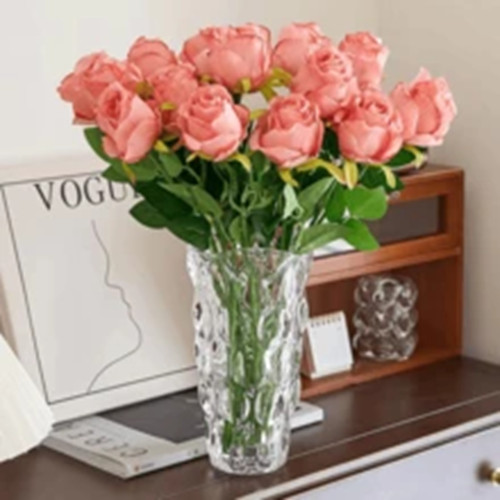 20x artificial single rose - single, bud