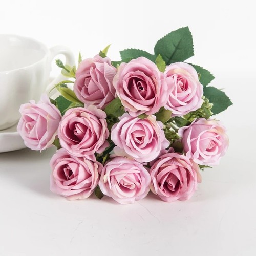 Heads silk rose artificial - 10,
