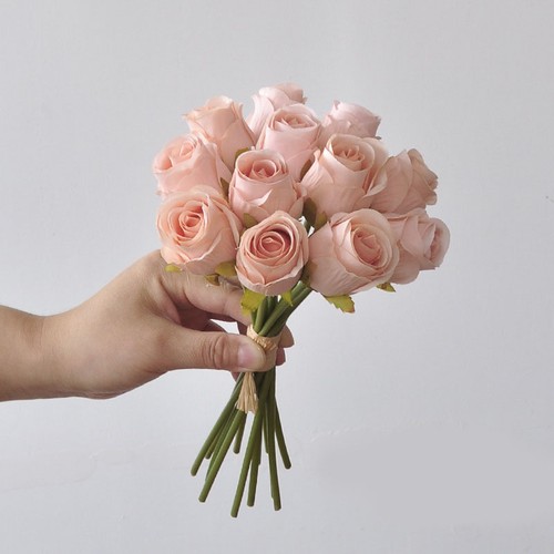 12x artificial single rose bud - single,