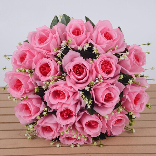 Heads silk rose artificial - heads,