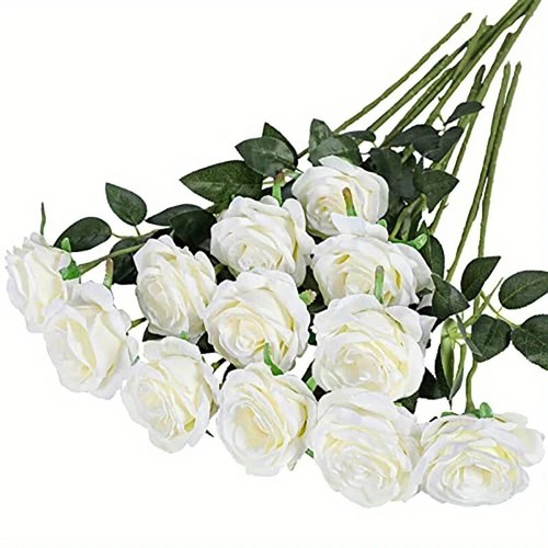 12x artificial single rose - 12x,