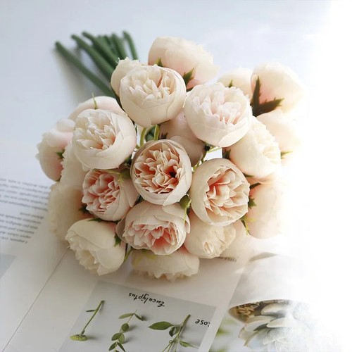 Head silk peony - head,