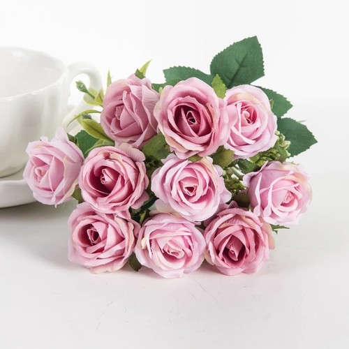 Heads silk rose artificial - 10,