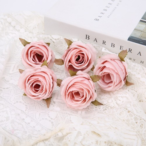 10x artificial silk roses - silk,