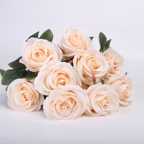 Heads silk rose - 10,