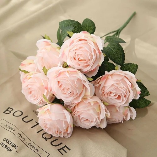 Heads silk rose artificial - heads,