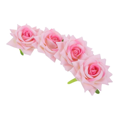 6pcs dark artificial rose - 6pcs,