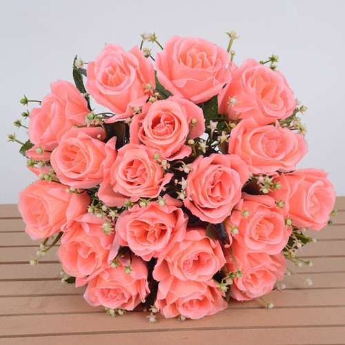 Heads silk rose - rose, artificial