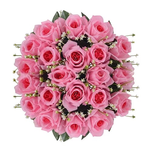 Heads silk rose - heads, artificial
