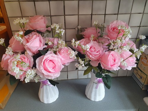Pair artificial baby pink - of,